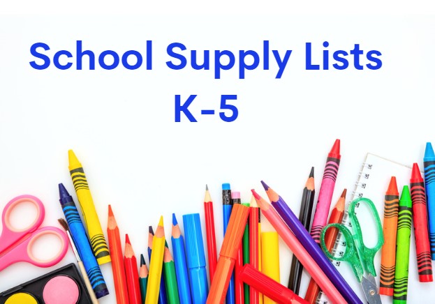 School Supply Lists, K-5